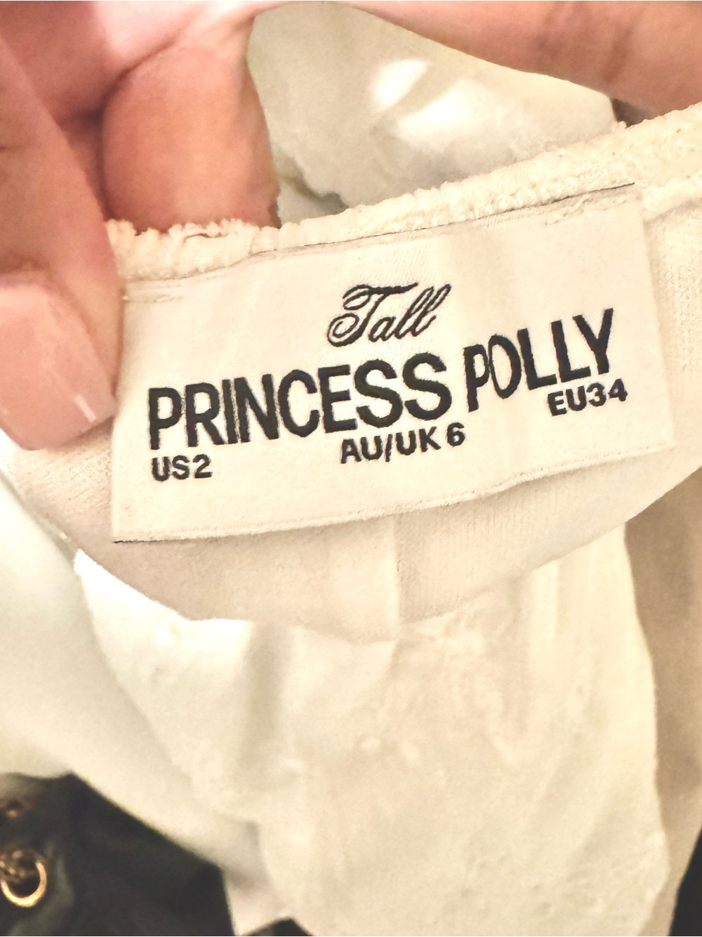 Princess Polly White Eyelet Cutout Mini Dress Size US 2 | AU 6 - Picture 9 of 12